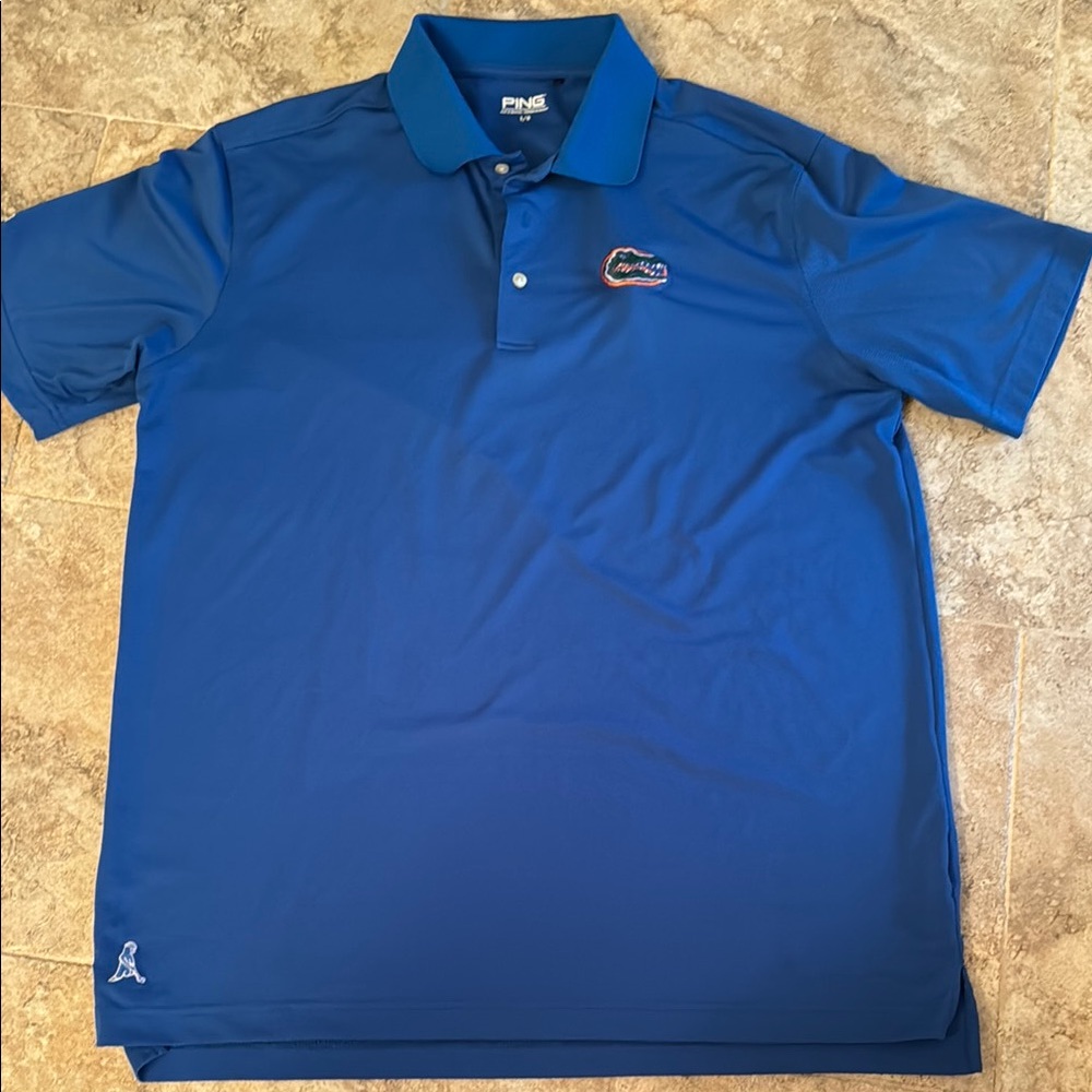 Ping Blue Men's Polo short sleeve Shirt-university of Florida gators UF large